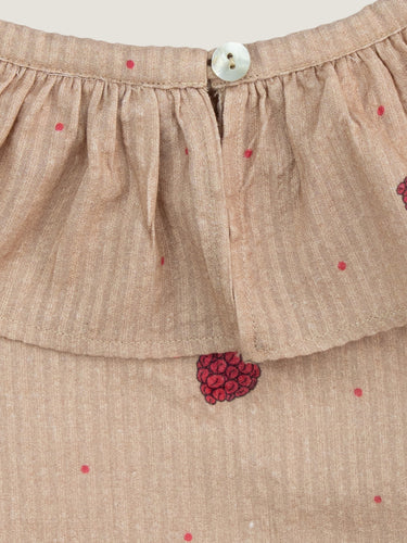 Elinor ruffle blouse ∼ Raspberry rose
