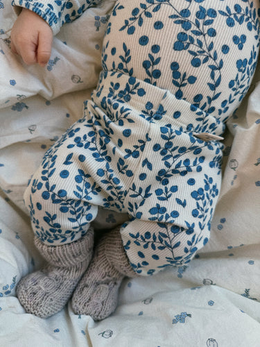 Louie rib bodystocking ∼ Blueberry Branches