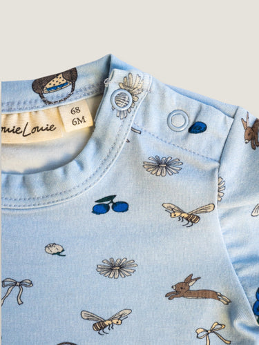 Louie playsuit ∼ Picnic in blue