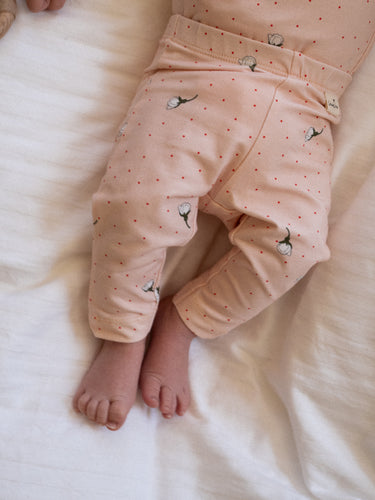 Louie leggings ∼ White flowers rose