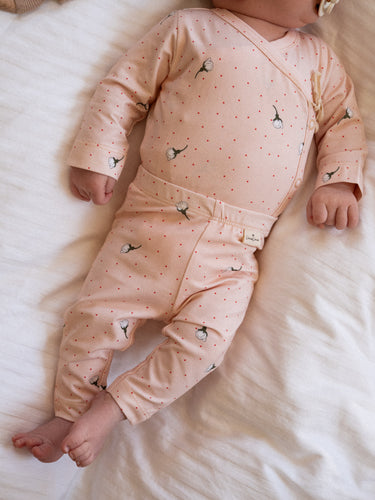 Louie leggings ∼ White flowers rose