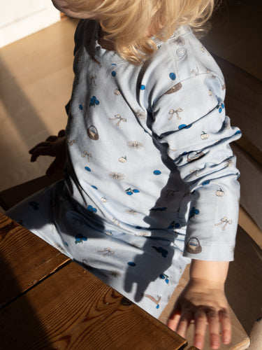 Louie playsuit ∼ Picnic in blue